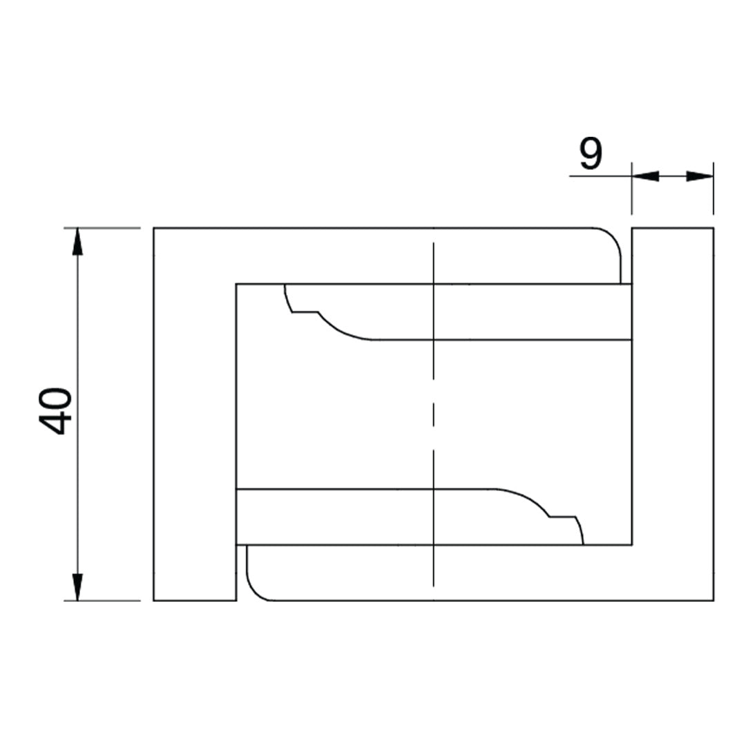 Pivot Joint Hinge Connector 40x40 Heavy Duty