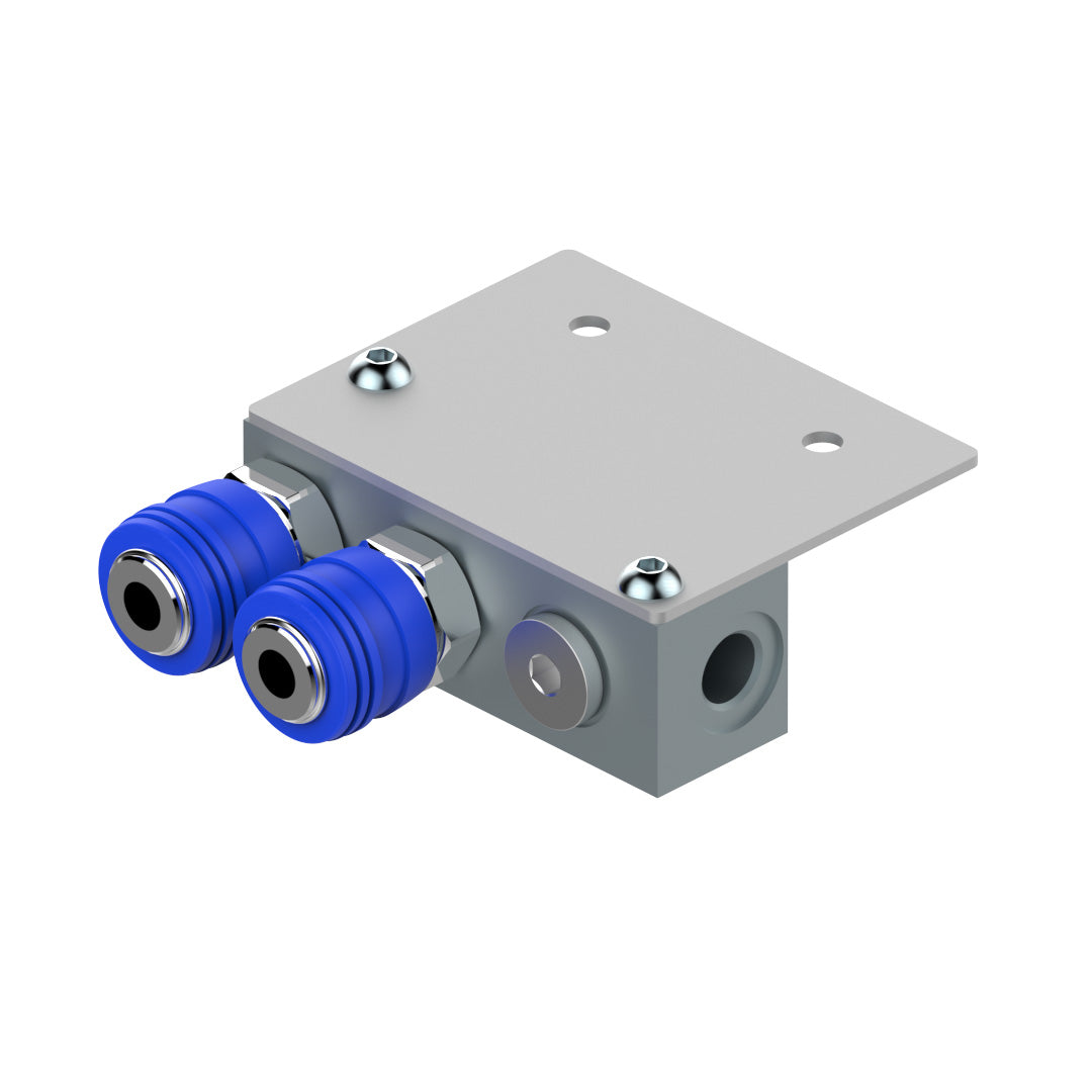 Compressed Air Manifold with Quick Couplings