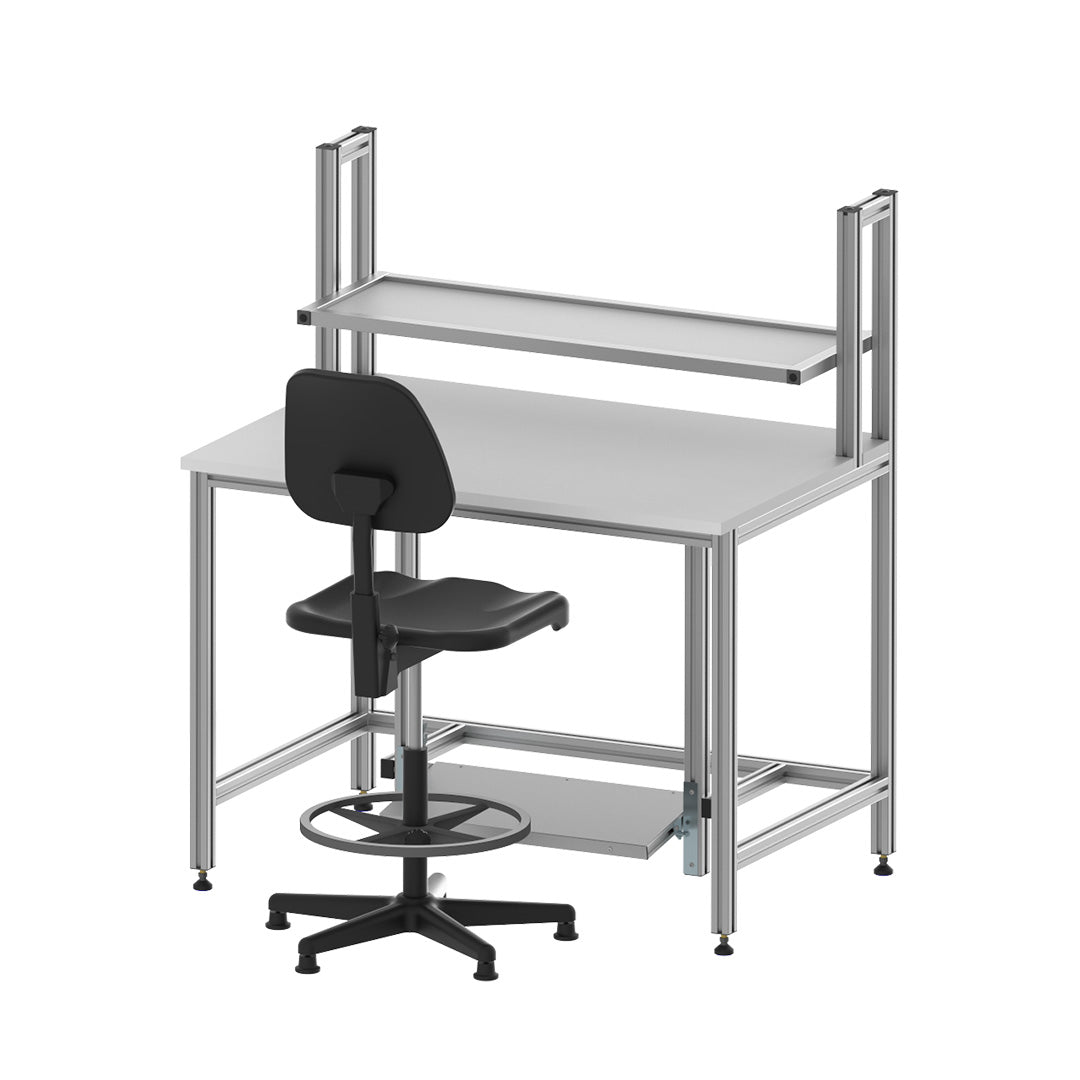 Adjustable Footrest for Fixed Height Workstations