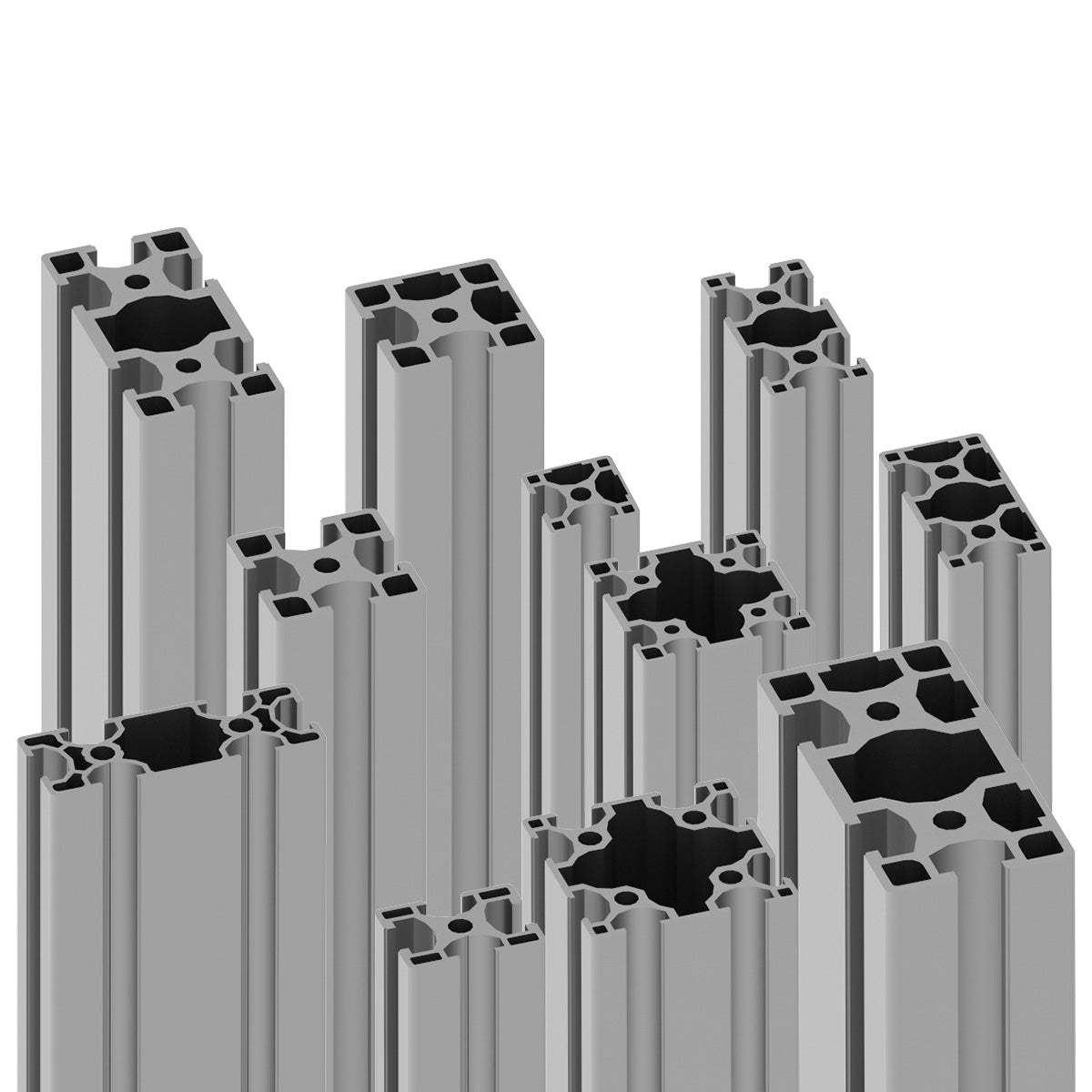 Aluminium Profiles for Workstations, Workbenches, desks and production trolleys and any DIY projects involving t-slot extrusions