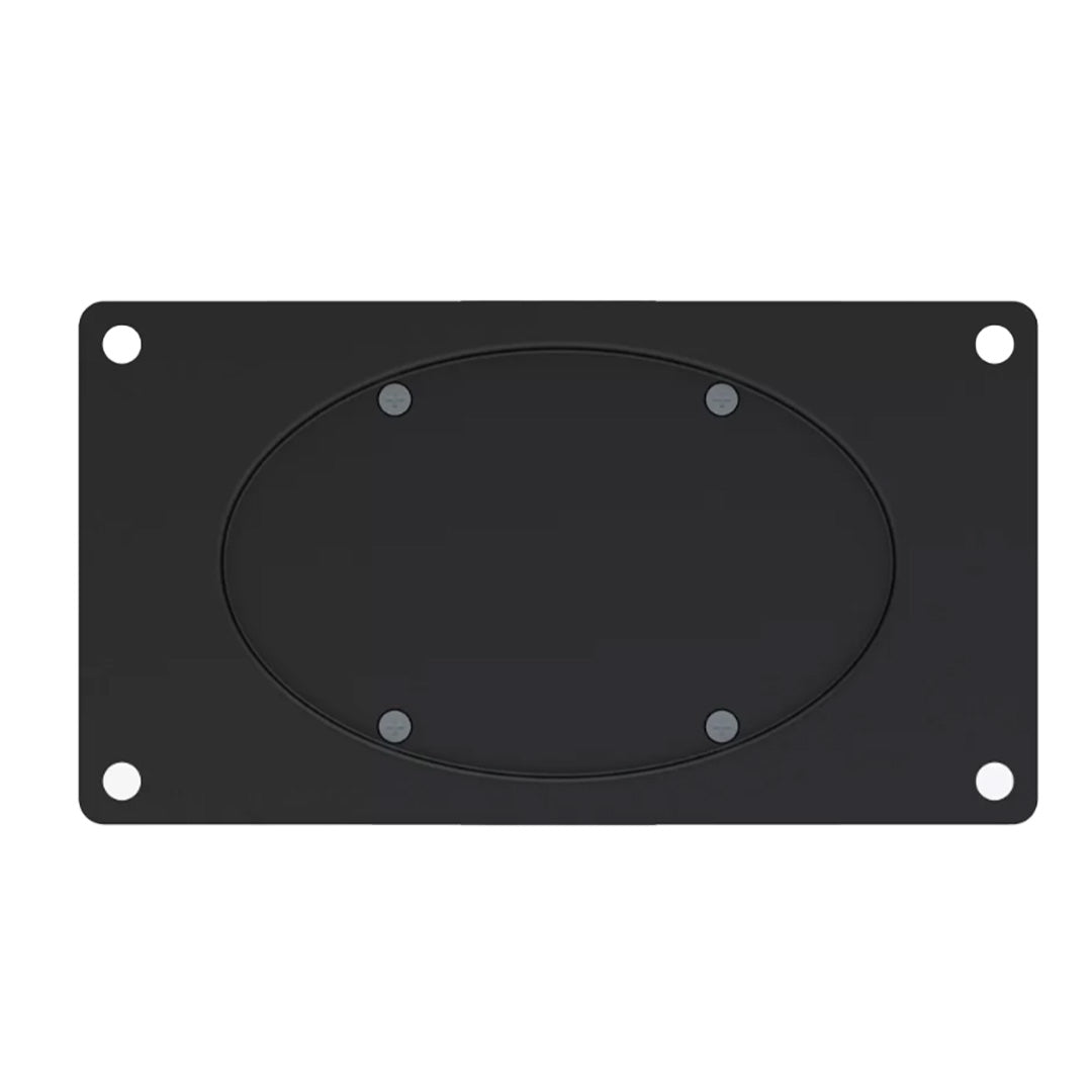 AME System horizontal monitor arm for extendable positioning, VESA compatible (75x75mm, 100x100mm), supports up to 15kg, black finish.