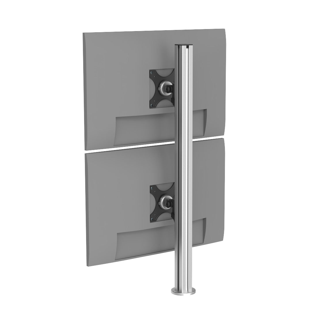 The monitor pole, 760mm tall, featuring a 40x40mm profile, designed for reliable support and versatile display mounting.