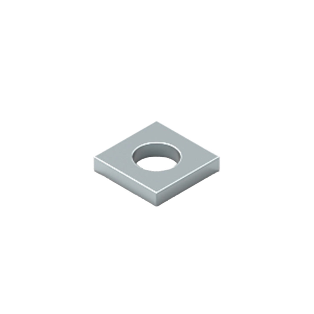 AME System square connector for 40 series T-slot profiles, designed for seamless integration with panels. Ensures strong connections and stability.