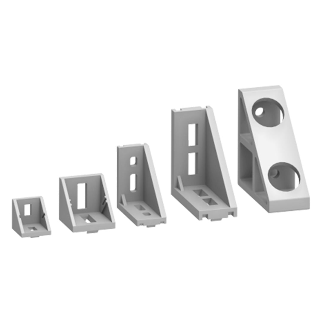 Selection of all available corner brackets at AME System.