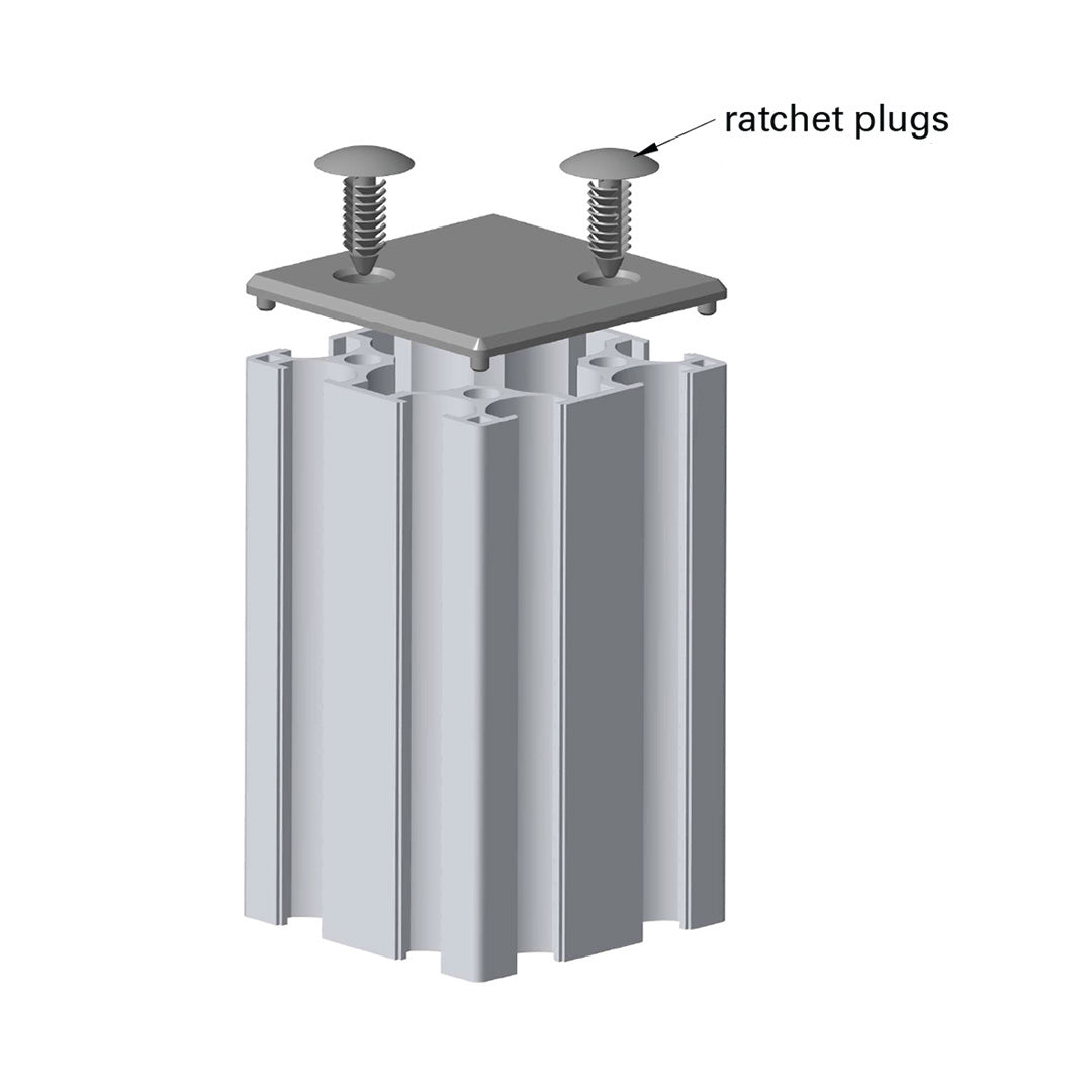 Download 3MF End Caps files for 80x80 Profiles