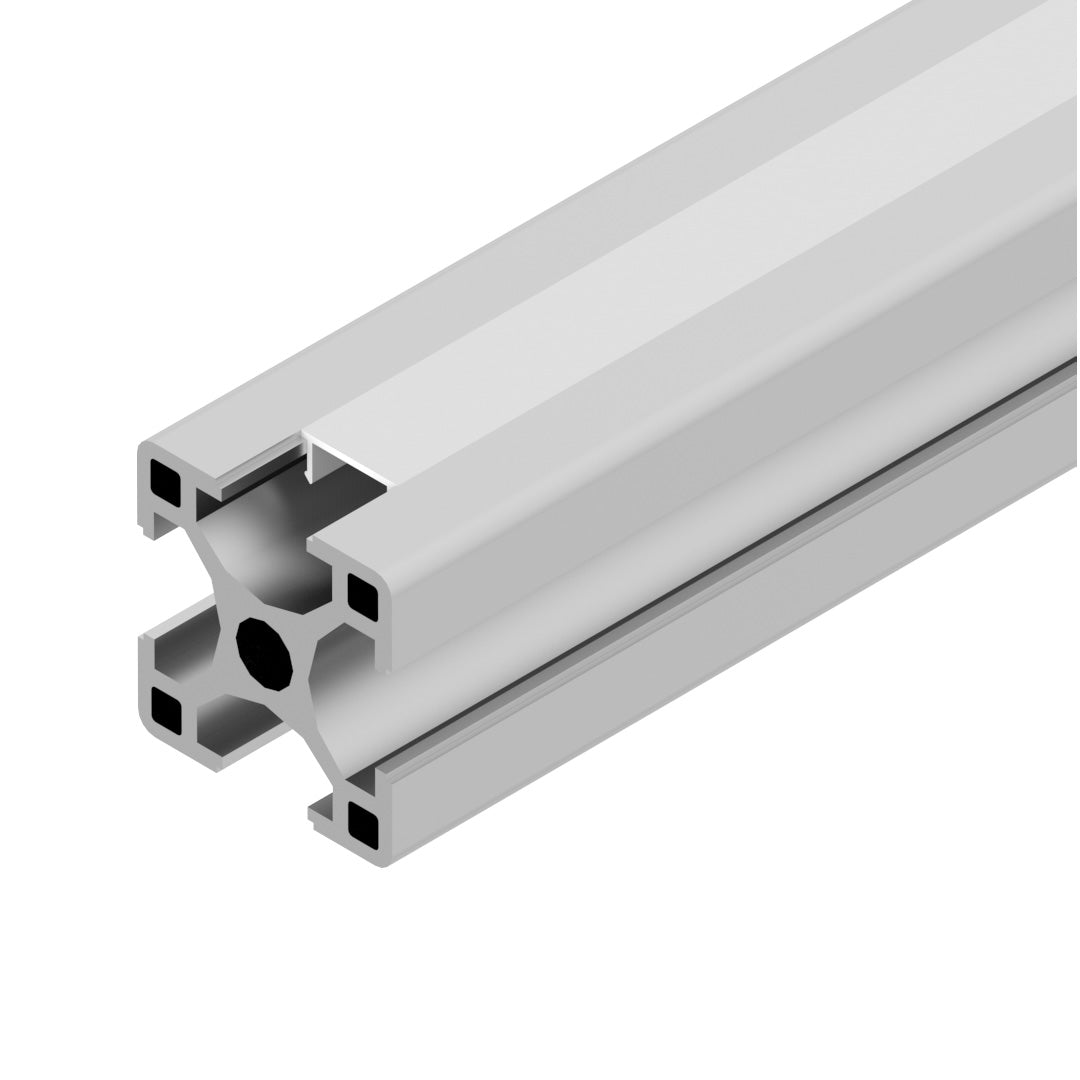AME System T-Slot profiles cover strip, slot 10, hides electrical cables inside the groove, enhances appearance T-slot profiles frame in assembly in grey
