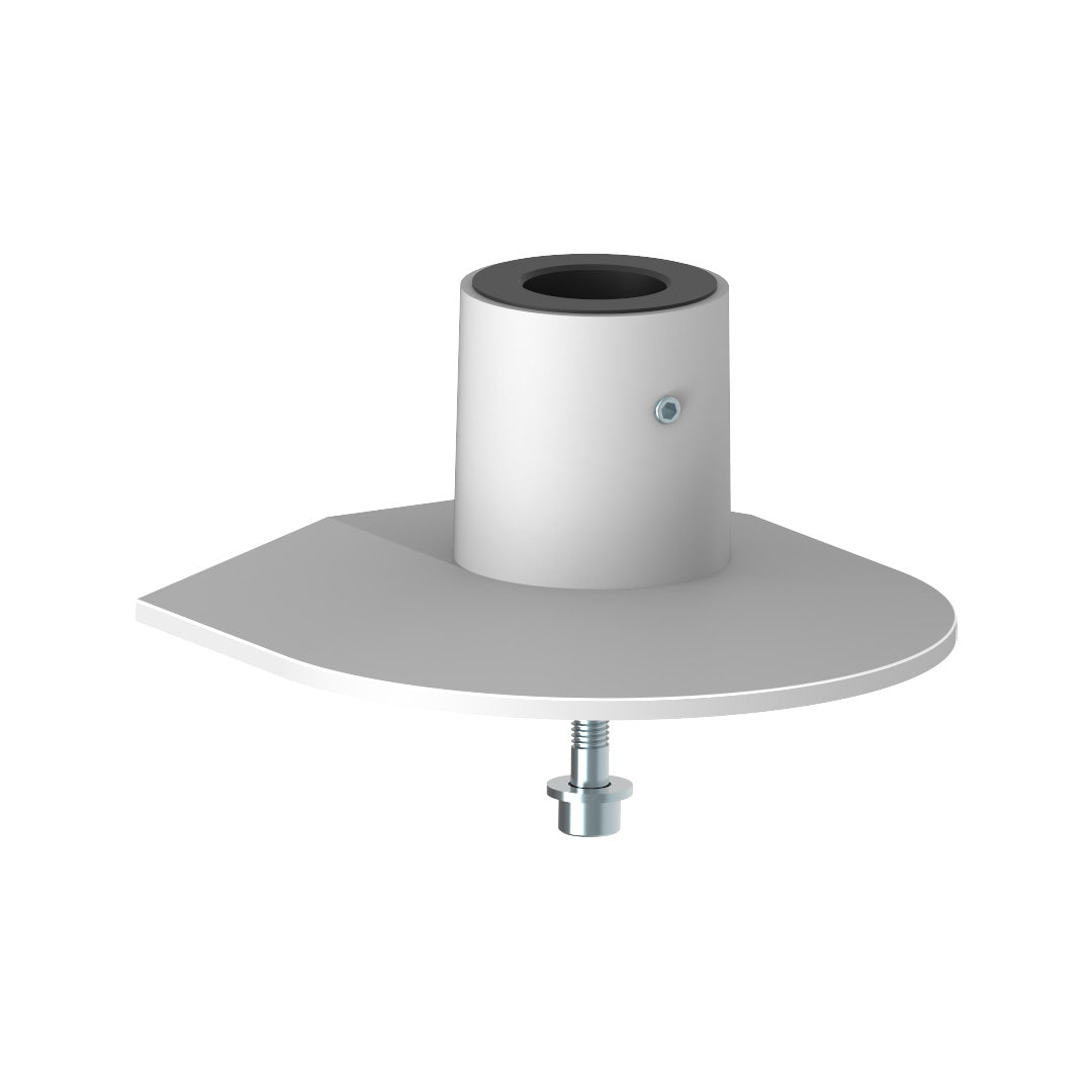 Heavy-duty articulating LCD monitor attachment for the arm.