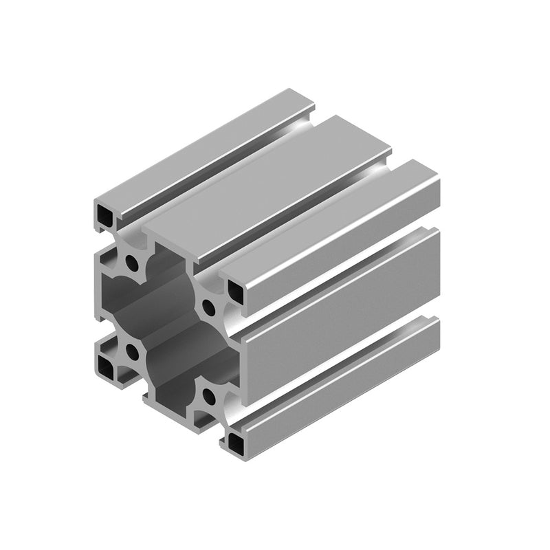 80×80 T-Slot Aluminium Extrusion Profile - 3D View