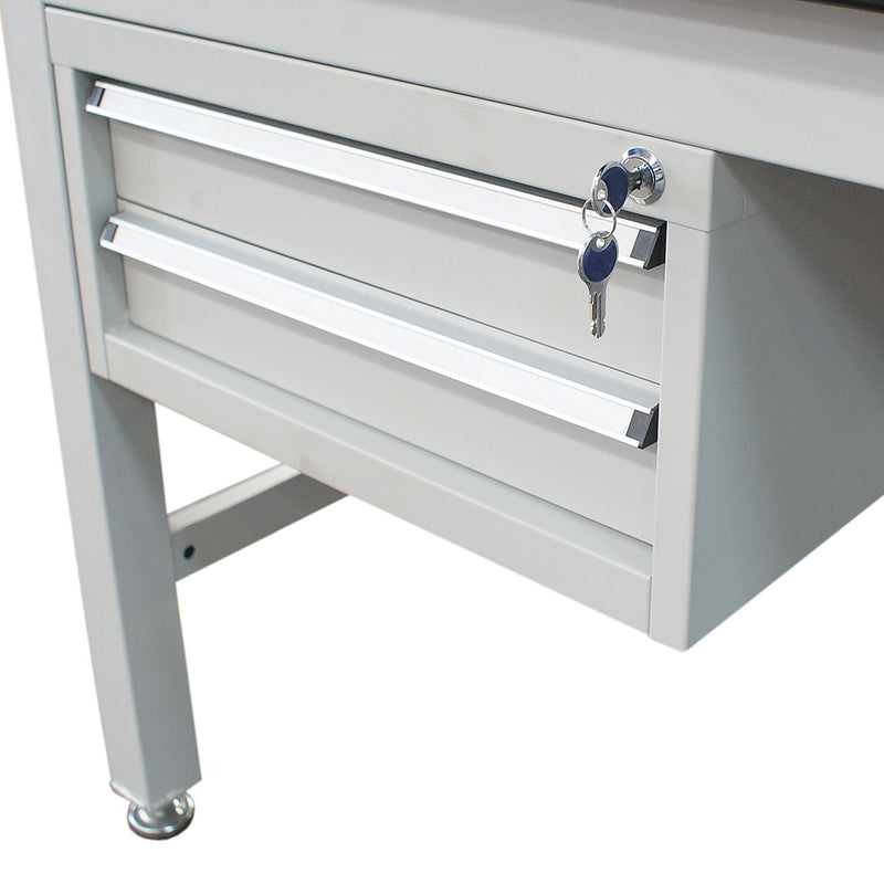 AME System | Industrial Under Bench 2 Draws Tool Cabinet 565x580x280mm