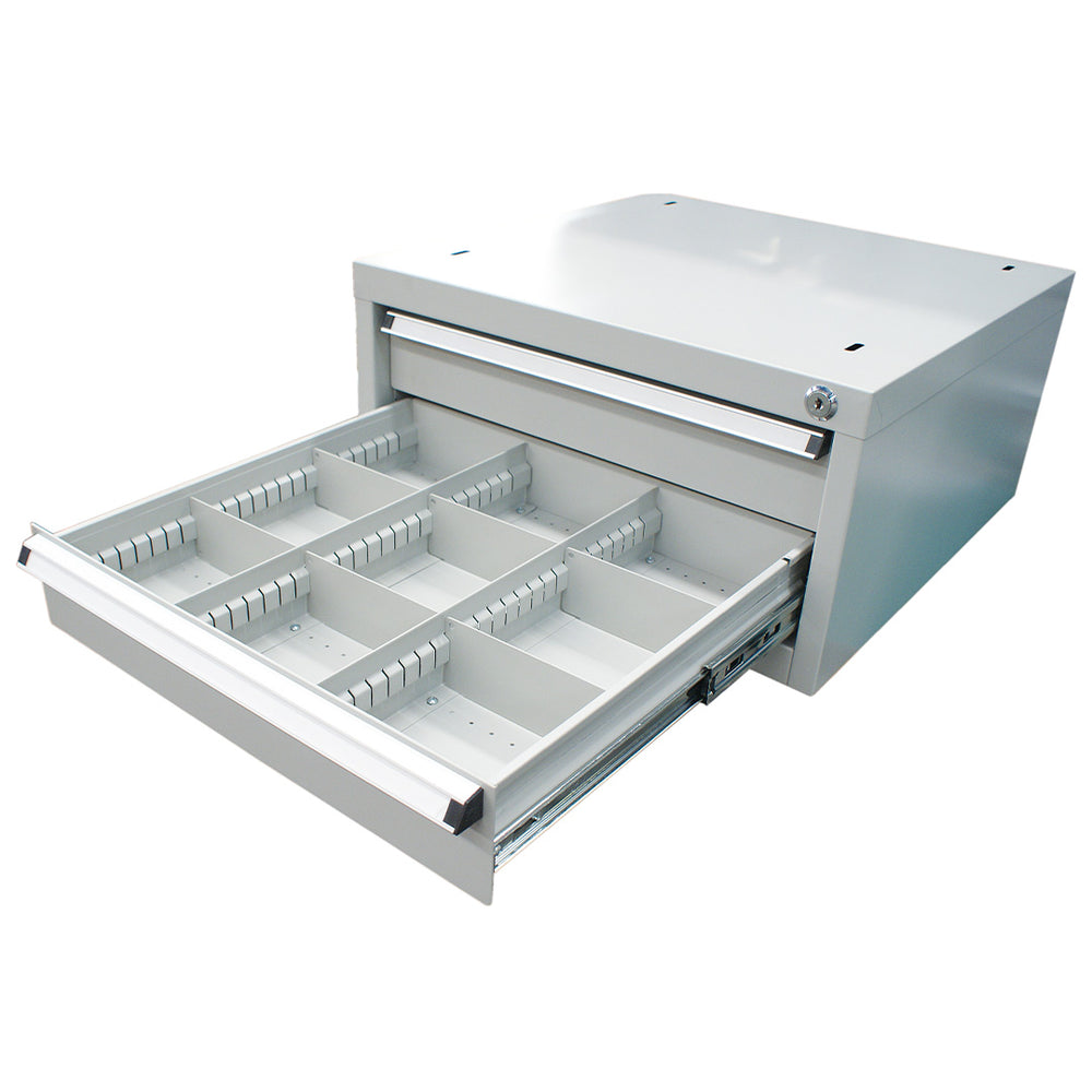 AME System | Industrial Under Bench 2 Draws Tool Cabinet 565x580x280mm