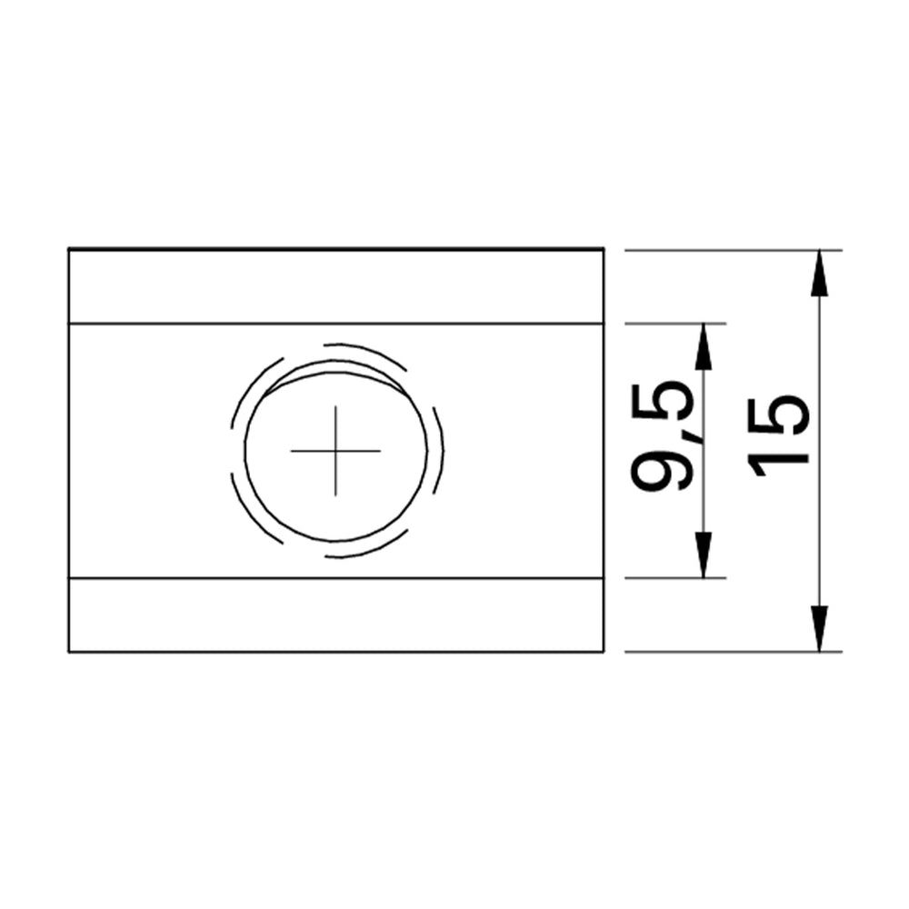 AME System | T-Slot Profile M8 Spring Nut