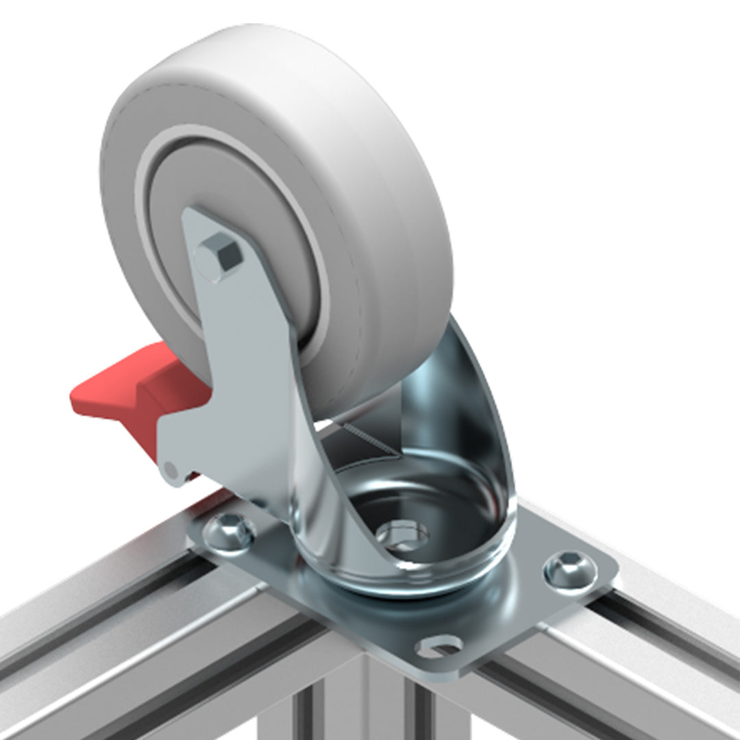 Plate Mount Castor Wheel Ø100mm